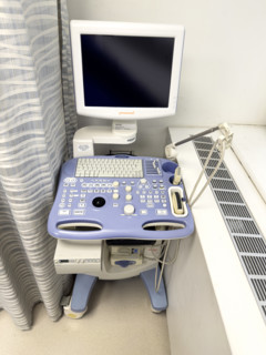 Ultrasound machine in medical office