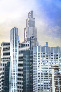 Midtown Manhattan cityscape featuring JPMorgan Chase office building (center background), New York