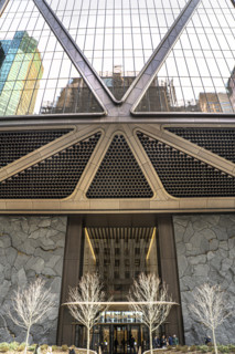 JPMorgan Chase office building, building exterior, Madison Avenue entrance, Manhattan, New York