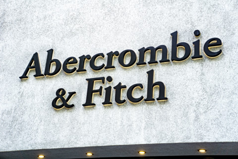 Abercrombie & Fitch retail store, building exterior detail, 668 Fifth Avenue, Manhattan, New York