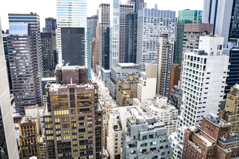 Midtown Manhattan cityscape, New York City, New York, USA