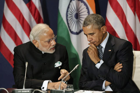 U.S. President Barack Obama holding bilateral meeting with Prime Minister Narendra Modi of India