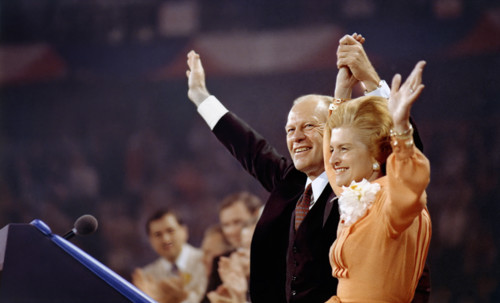 U.S. President Gerald R. Ford and U.S. First Lady Betty Ford at Republican National Convention,