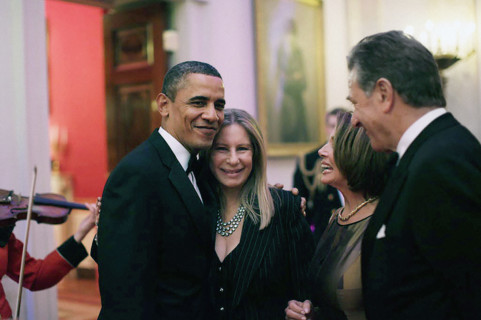 U.S. President Barack Obama, American entertainer Barbra Streisand, U.S. congresswoman Nancy Pelosi