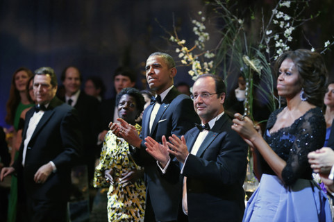 U.S. President Barack Obama and U.S. First Lady Michelle Obama host State Dinner for President