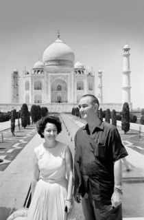 U.S. Vice President Lyndon B. Johnson and U.S. Second Lady Claudia "Lady Bird" Johnson visiting Taj