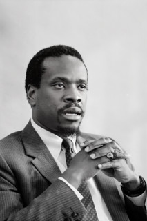 Clarence Thomas, chairman of the Equal Employment Opportunity Commission (EEOC), half-length