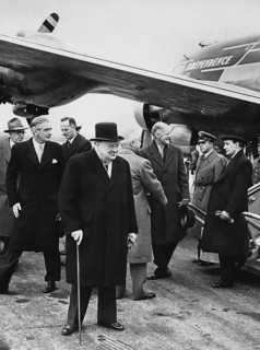 British Foreign Minister Anthony Eden, British Prime Minister Winston Churchill, U.S. President