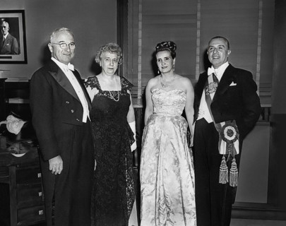 U.S. President Harry S. Truman and U.S. First Lady Bess W. Truman President Gabriel Gonzalez Videla