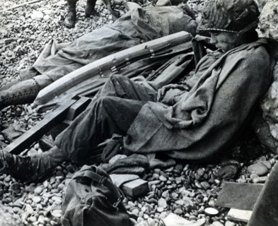 American soldier of 3rd Battalion, 16th Infantry Regiment, 1st Infantry Division, resting after