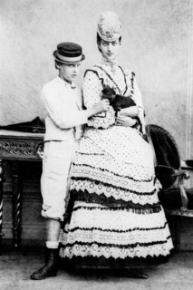 La Reine Alexandra d'Angleterre et le Duc de Clarence