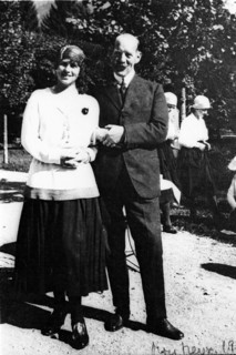 Le Roi Constantin de Grèce et sa fille Hélène, Reine de Roumanie
