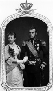 Archduke Rudolf of Hapsburg and his fiancée,  Princess Stéphanie of Belgium