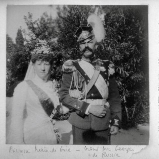 La Princesse Marie de Grèce et son époux le Grand Duc Georges de Russie