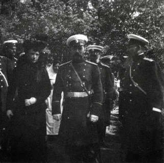 L'impératrice Marie Féodorovna et son fils Nicolas II