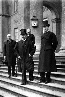 Stowe House, Angleterre, le Roi Edouard VII rendant visite au Comte de Paris