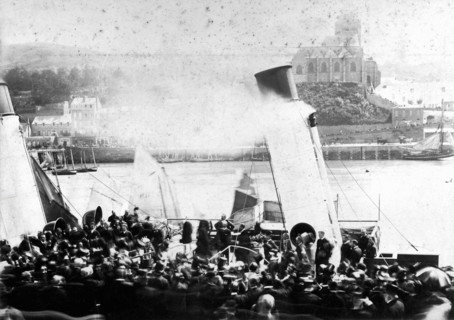 Le Tréport 1888, départ pour l'exil du Comte de Paris