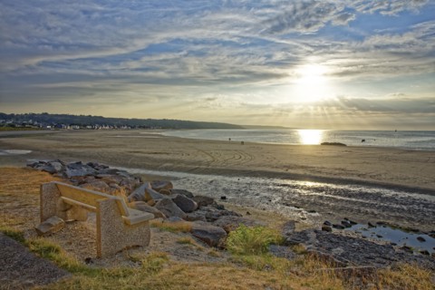 Coucher de soleil, Normandie