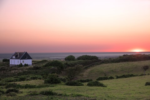 Lever de soleil sur la côte normande