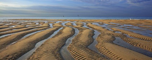 Plage à marée basse, Manche