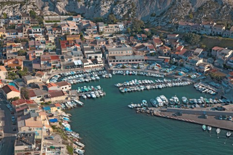 Marseille, le port des Goudes, Bouches-du-Rhône