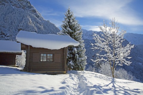 Paysage hivernal, Haute-Savoie