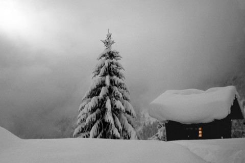 Paysage hivernal, Haute-Savoie