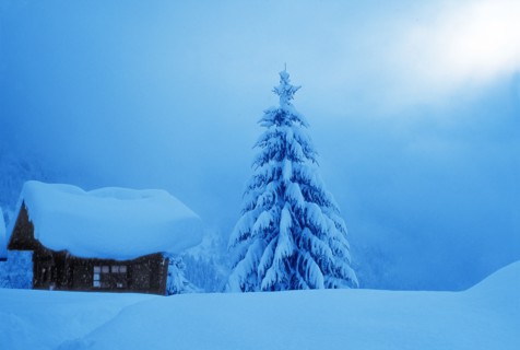 Paysage hivernal, Haute-Savoie