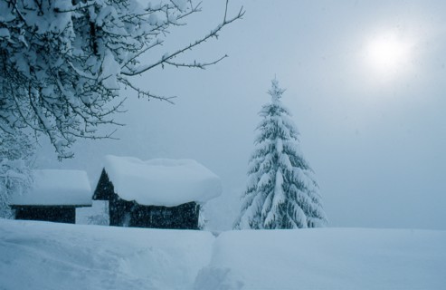 Paysage hivernal, Haute-Savoie