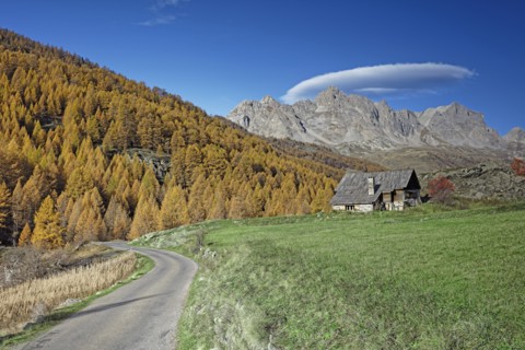 Névache en automne, Vallée de la Clarée, Hautes-Alpes