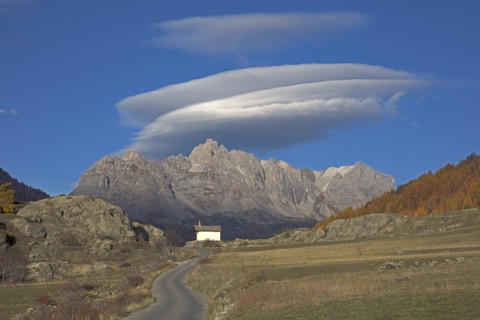Névache, chapelle Sainte-Barbe, Vallée de la Clarée, Hautes-Alpes