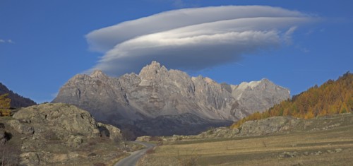 Névache en automne, Vallée de la Clarée, Hautes-Alpes