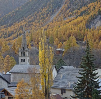 Névache en automne, Vallée de la Clarée, Hautes-Alpes