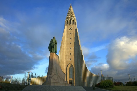 Islande, Reykjavik, église de Hallgrímskirkja