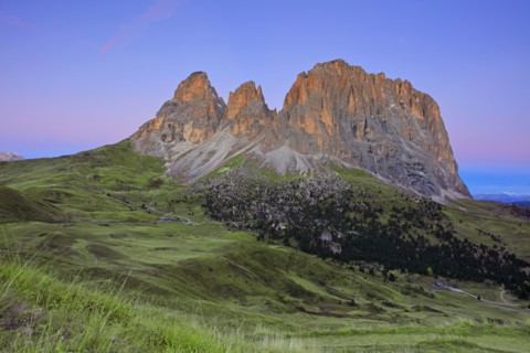 Val Gardena, col de Sella, Dolomites, Italie