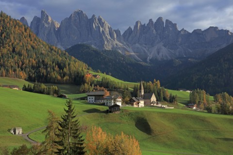 Santa Maddalena, Dolomites, Italie
