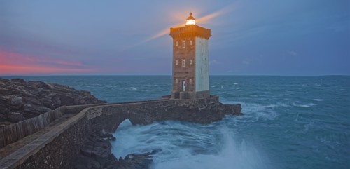 The Phare de Kermorvan Finistère, France