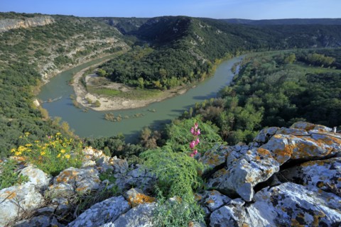 The Gorges du Gardon, Gard, France