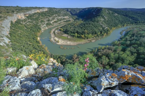 The Gorges du Gardon, Gard, France