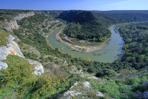 The Gorges du Gardon, Gard, France