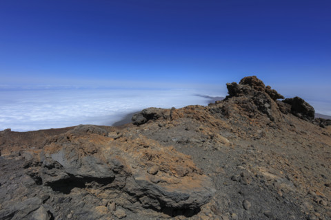 Sea of clouds over Teide National Park