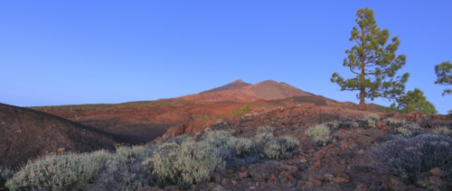 Coucher du soleil sur le volcan du Teide, île de Tenerife