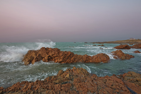 The Pointe de Jardeheu at sunset