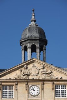 France, Normandie, calvados, caen, abbaye aux hommes, hotel de ville, mairie, fronton, tourelle, , Guillaume le Conquerant,