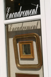France, Normandie, calvados, Honfleur, galerie, boutique d'encadrement,