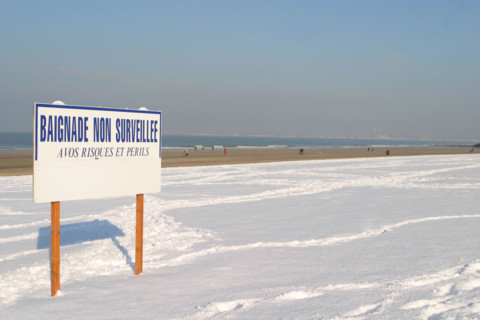 20 centimetres de neige a Trouville (14) en janvier 2006