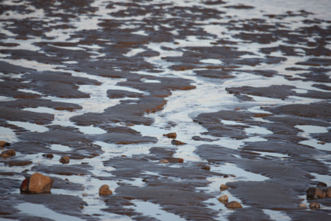 France, Basse Normandie, calvados, cabourg, plage, maree basse, eau, effets de lumiere,