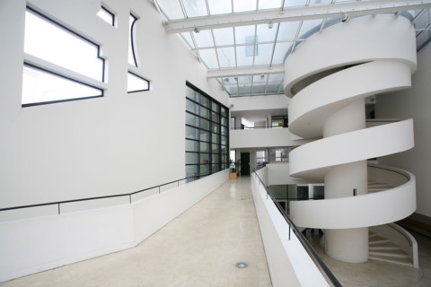 France, Normandie, eure, evreux, nouveau palais de justice, rue Josephine, tribunal, escalier helicoidal, salle des pas perdus