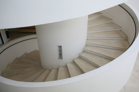 France, Normandie, eure, evreux, nouveau palais de justice, rue Josephine, tribunal, escalier helicoidal, salle des pas perdus