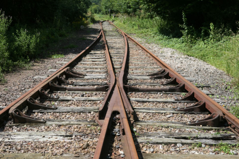 France, Basse Normandie, Manche, pays de saint lo, conde sur vire, velorail, sur l'ancienne voie ferree au bord de la vire, rails de chemin de fer, 
loisirs,